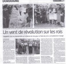 Article Sud Ouest, cliquer pour lire