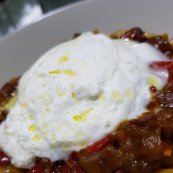 Penne Rigate, burrata et légumés cuisinés