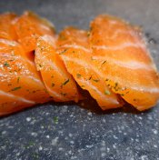 Gravlax de saumon